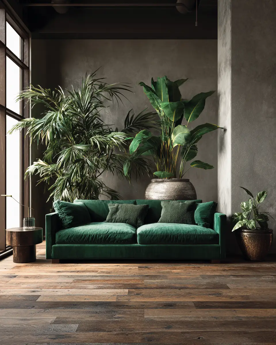 Moody Tropical Living Room Decor Ideas
