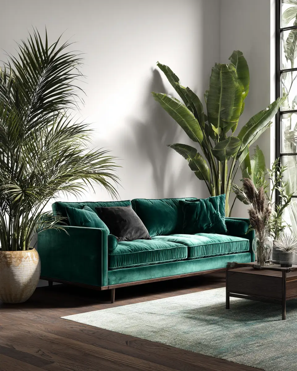 Moody Tropical Living Room Decor Ideas