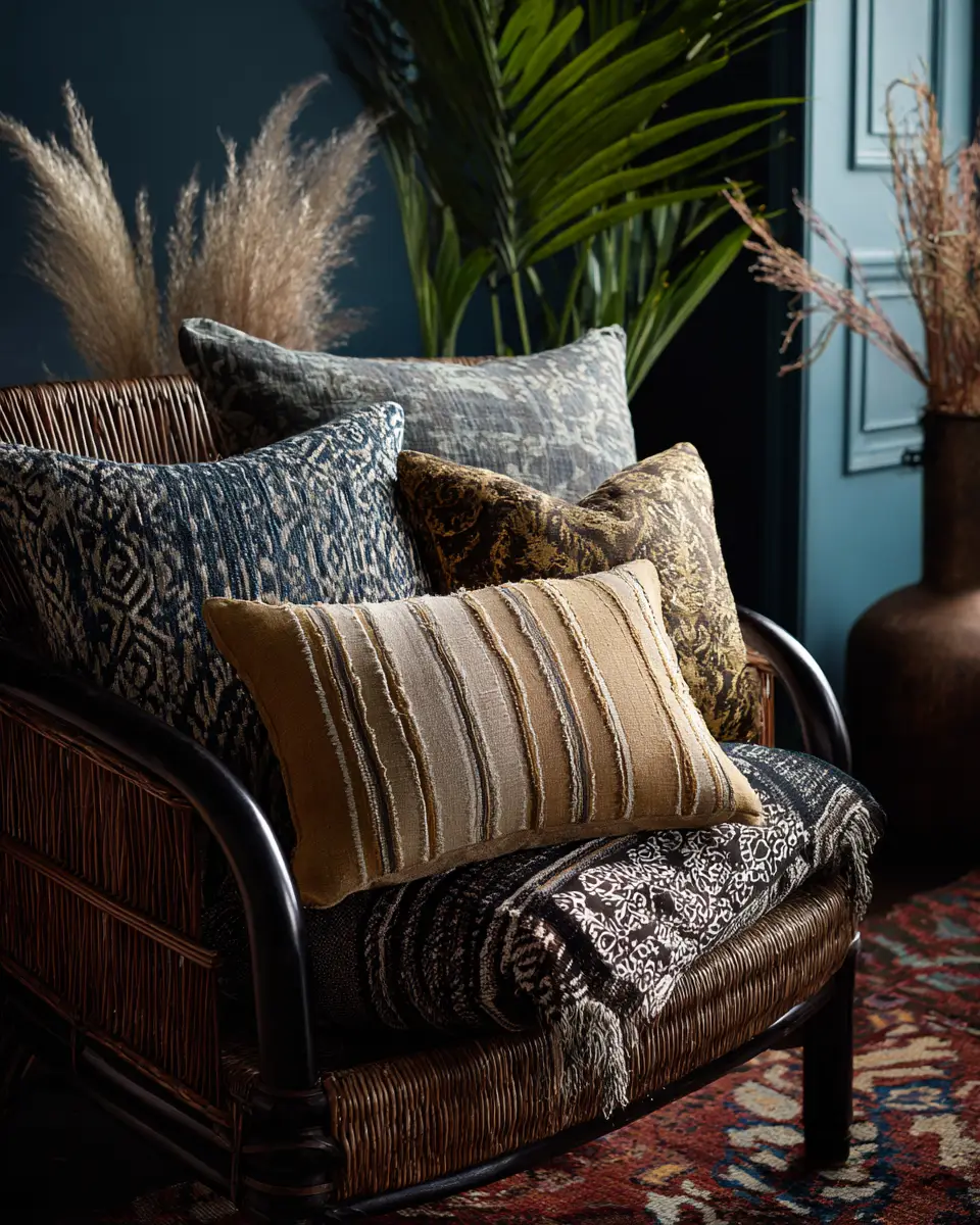 Moody Tropical Living Room Decor Ideas