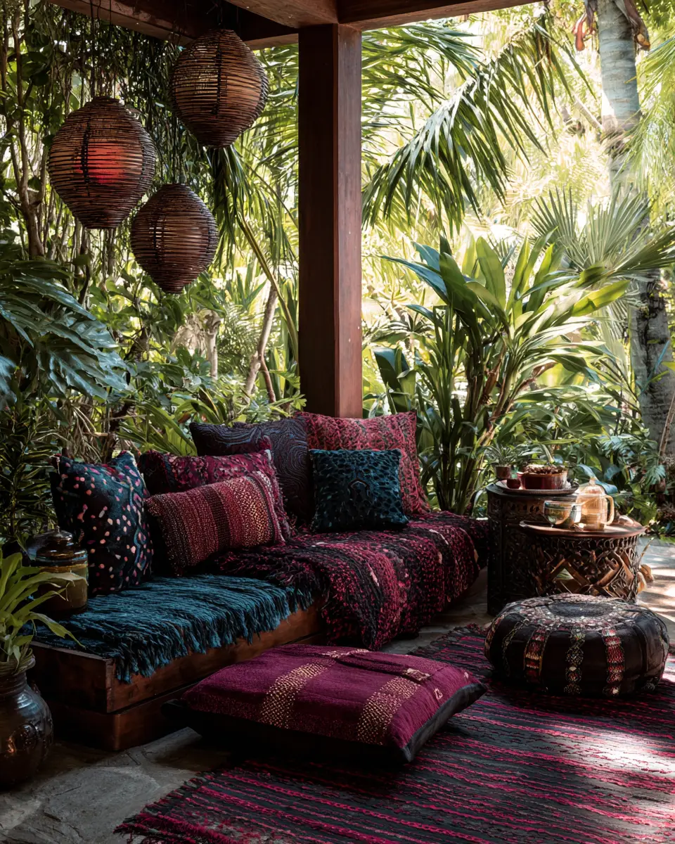 Moody Tropical Patio Decor Ideas