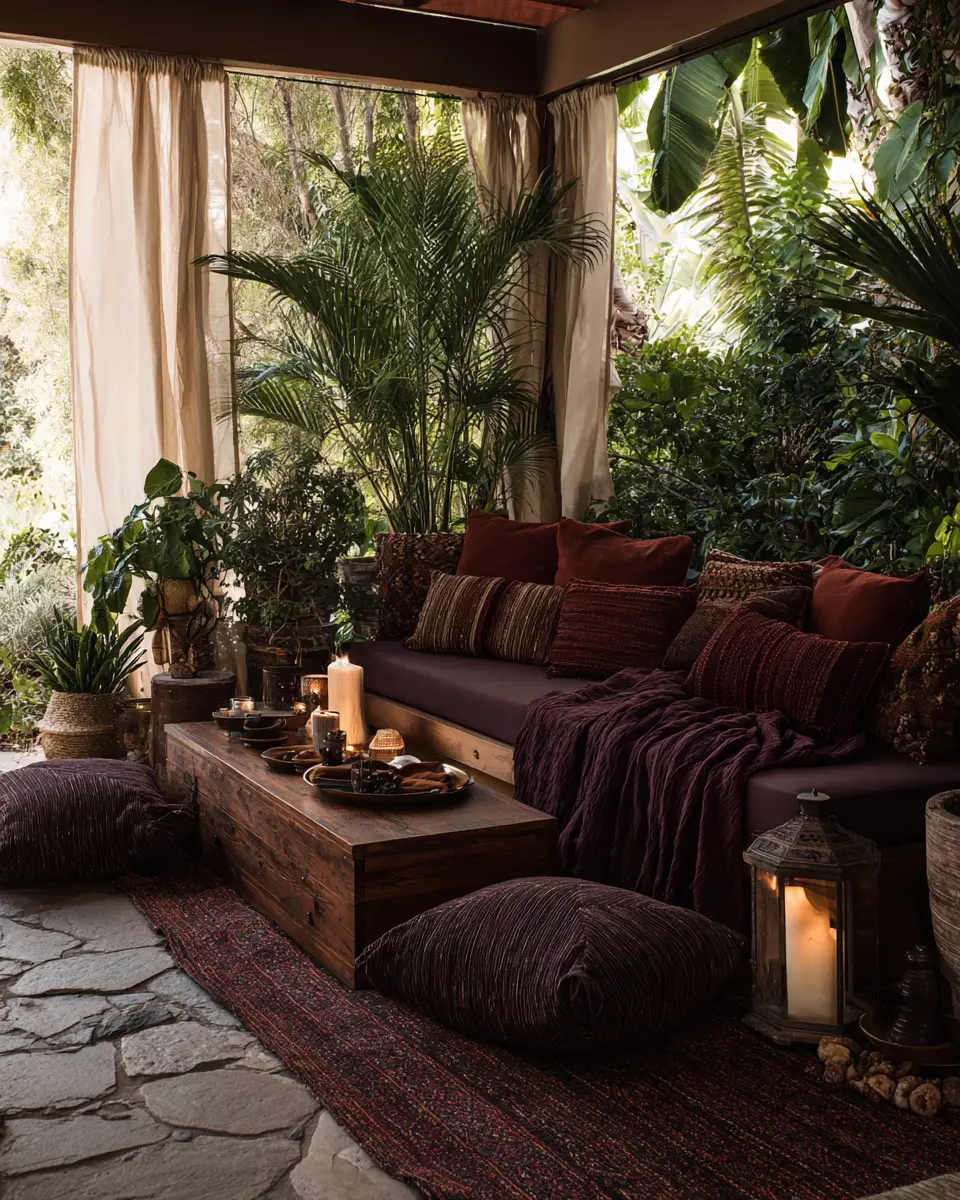 Moody Tropical Patio Decor Ideas