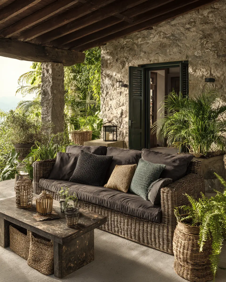 Moody Tropical Patio Decor Ideas