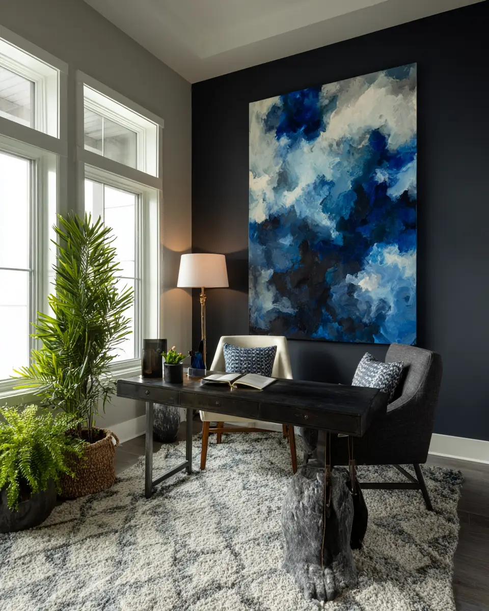 Moody Urban Home Office Decor Ideas