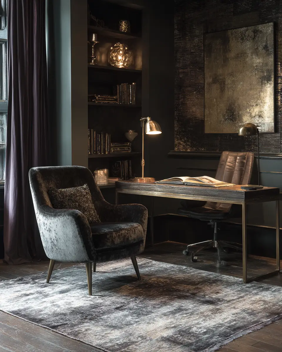 Moody Urban Home Office Decor Ideas