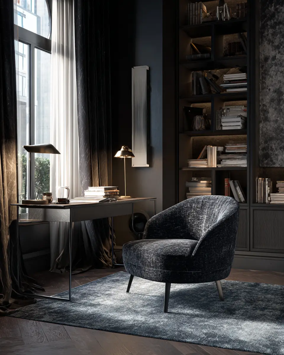 Moody Urban Home Office Decor Ideas