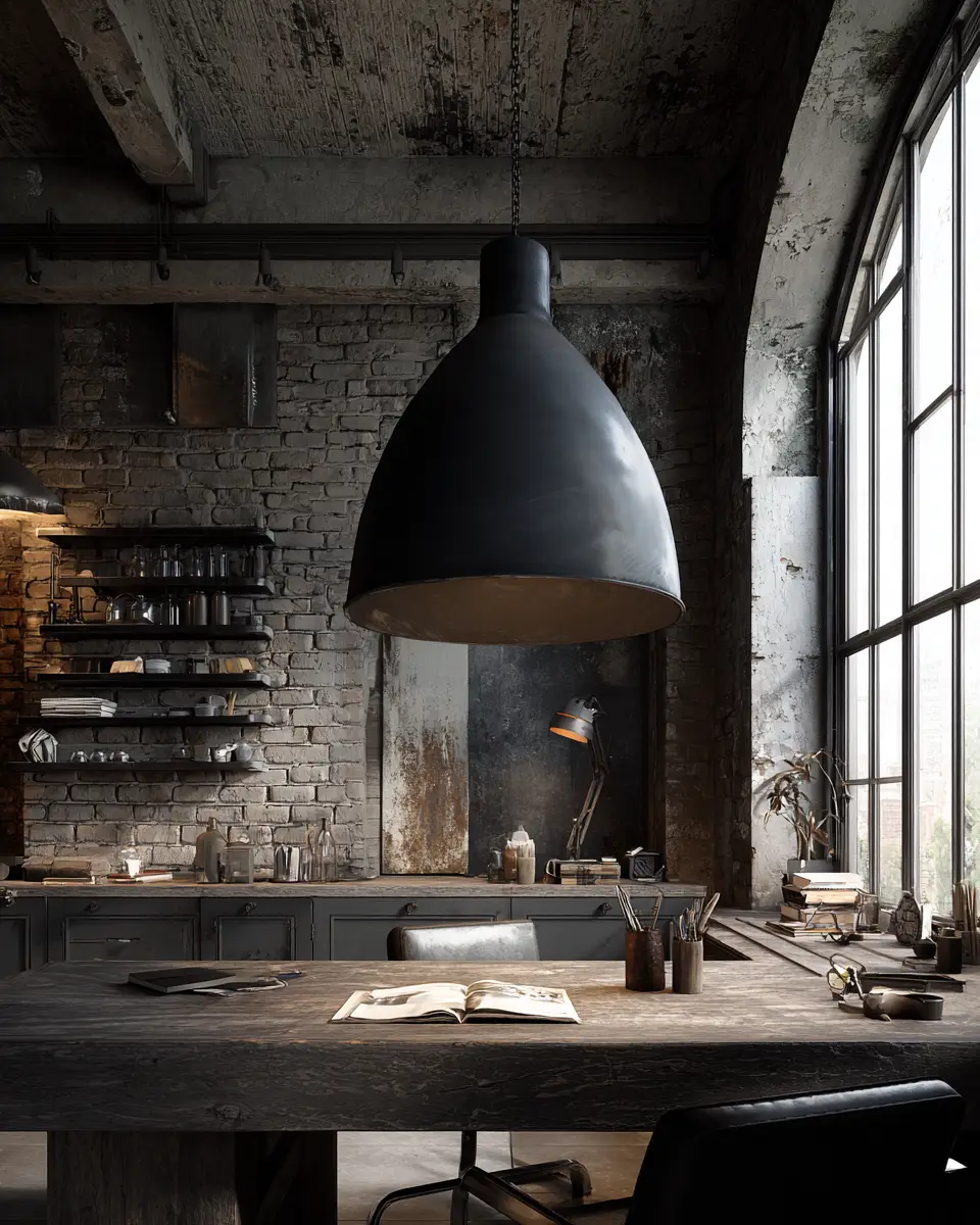 Moody Urban Home Office Decor Ideas