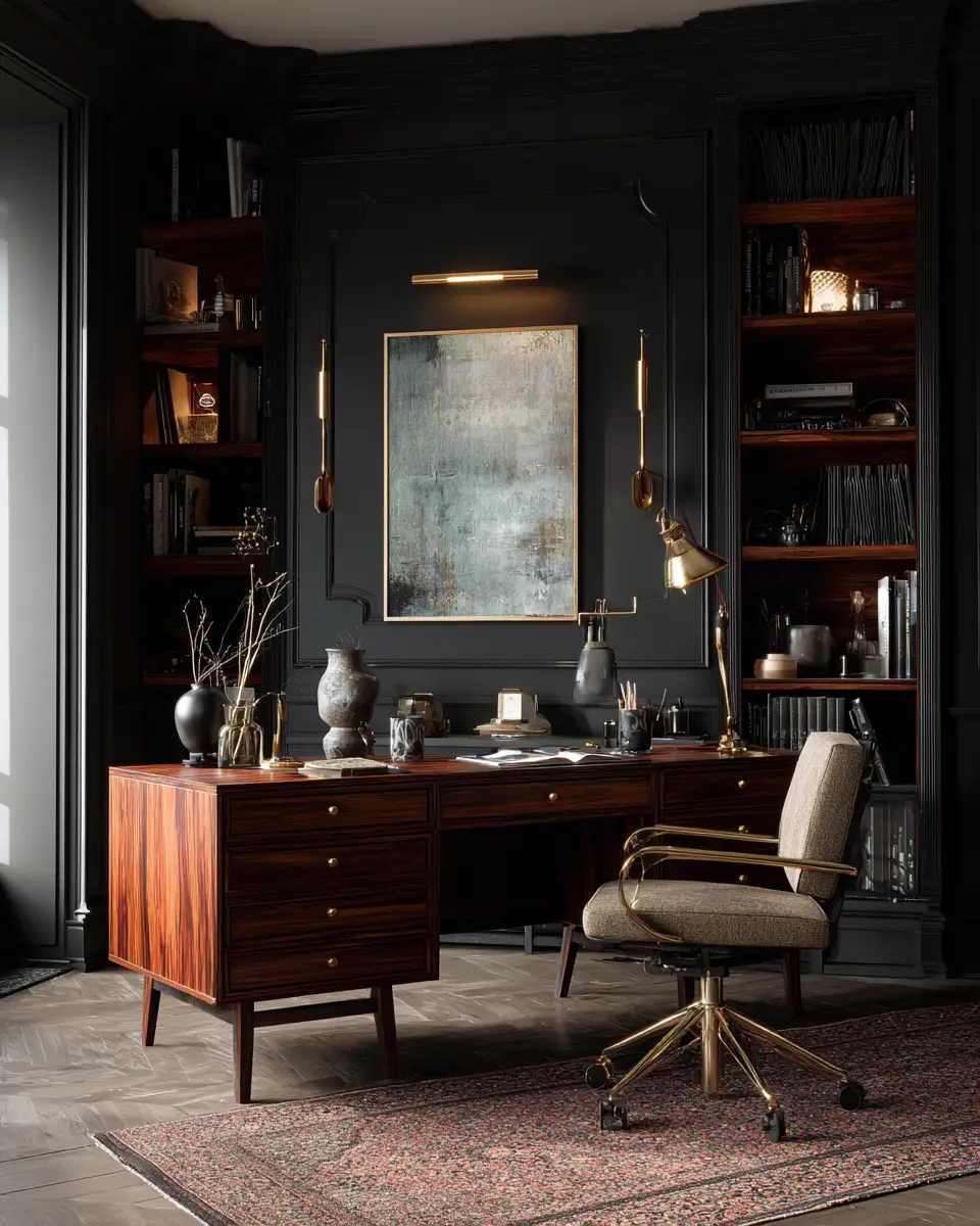 Moody Urban Home Office Decor Ideas