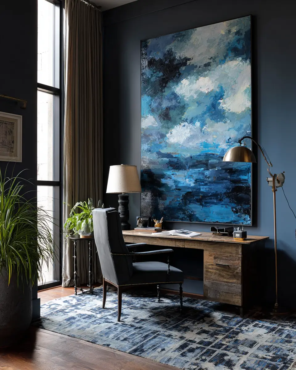 Moody Urban Home Office Decor Ideas