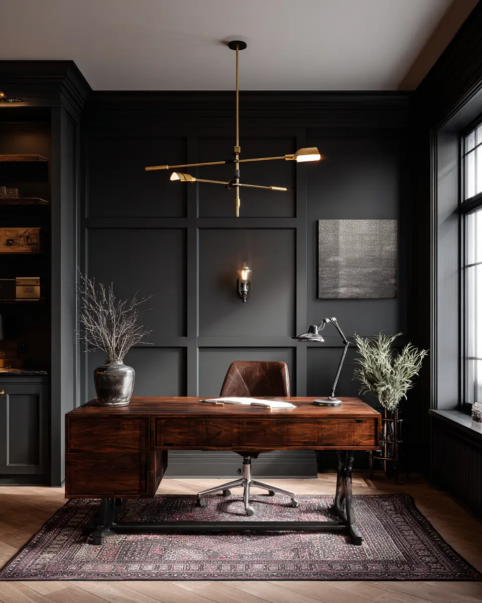 Moody Urban Home Office Decor Ideas