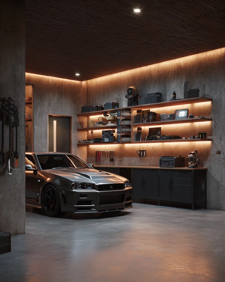 Moody Zen Garage Decor Ideas