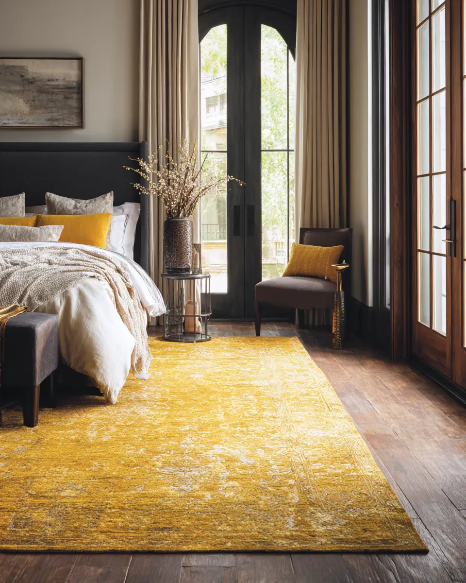 Mustard Yellow Classic Bedroom Decor Ideas