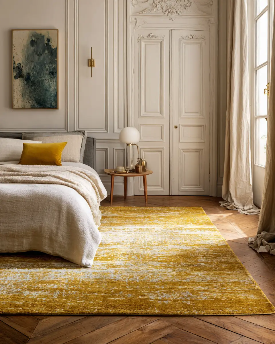 Mustard Yellow Classic Bedroom Decor Ideas