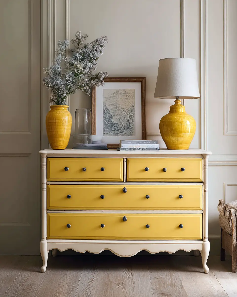 Mustard Yellow Classic Bedroom Decor Ideas