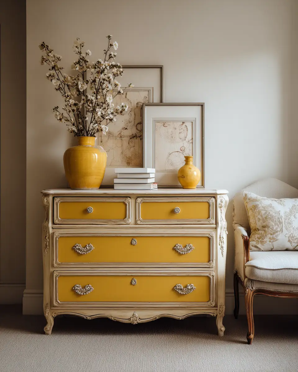 Mustard Yellow Classic Bedroom Decor Ideas