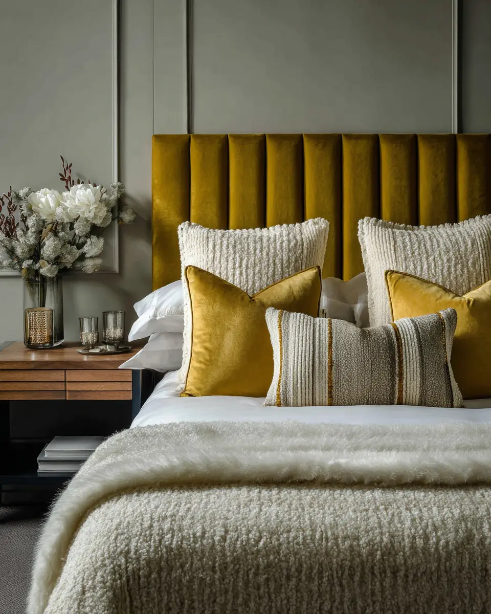 Mustard Yellow Classic Bedroom Decor Ideas