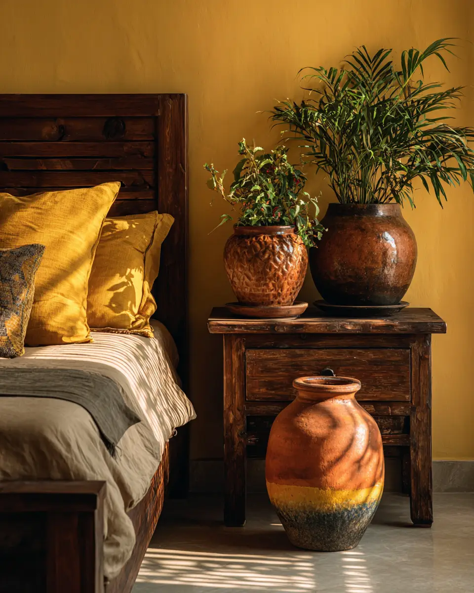 Mustard Yellow Classic Bedroom Decor Ideas