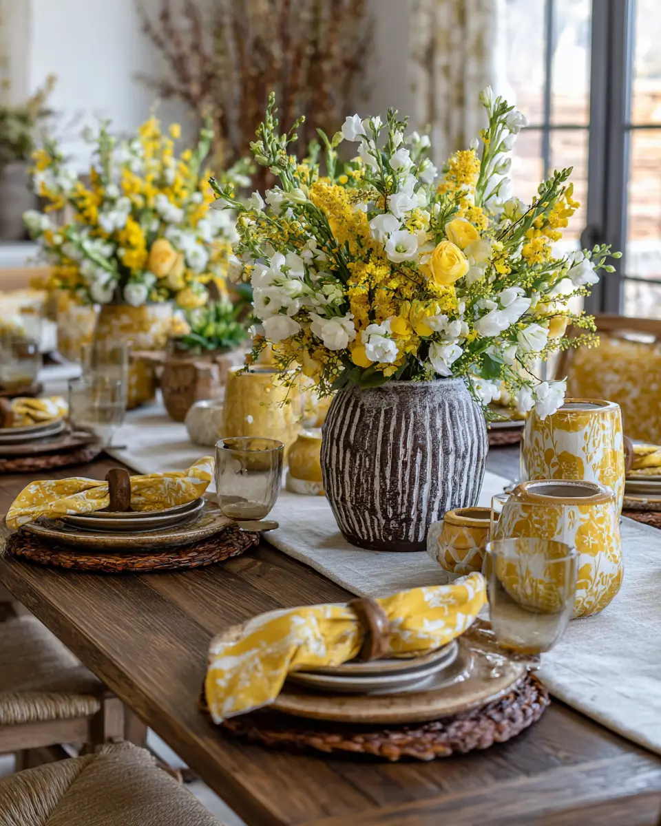 Mustard Yellow Classic Dining Room Decor Ideas - Featured