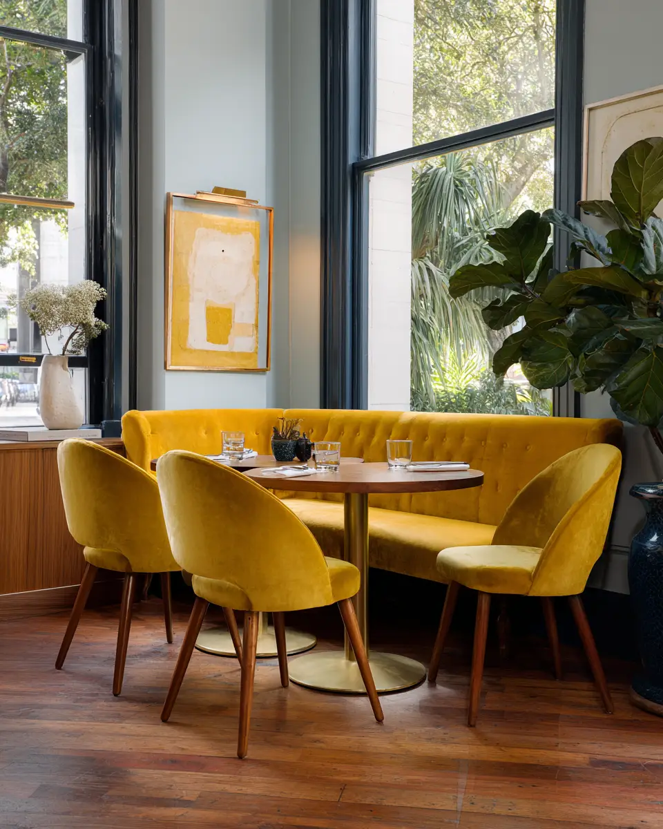 Mustard Yellow Classic Dining Room Decor Ideas