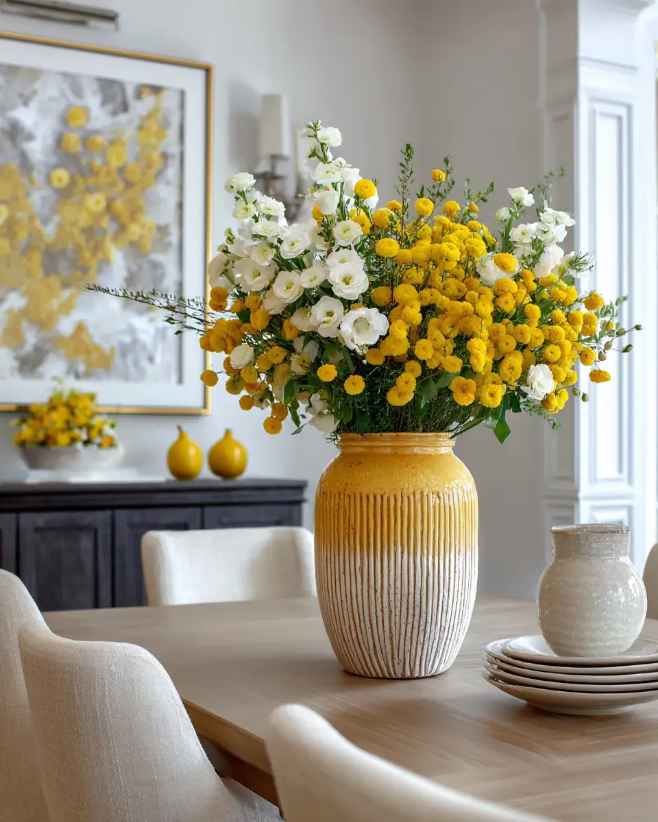 Mustard Yellow Classic Dining Room Decor Ideas