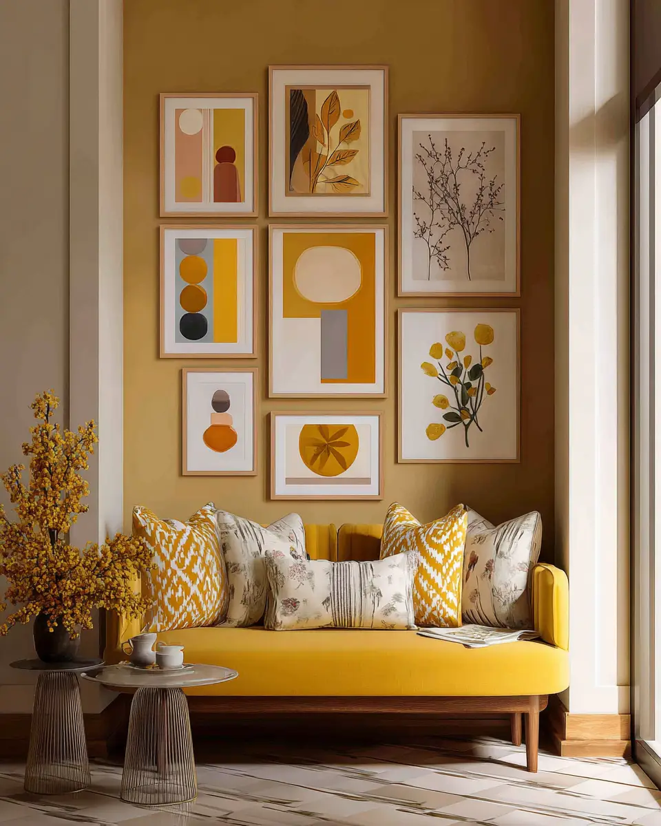 Mustard Yellow Eclectic Balcony Decor Ideas