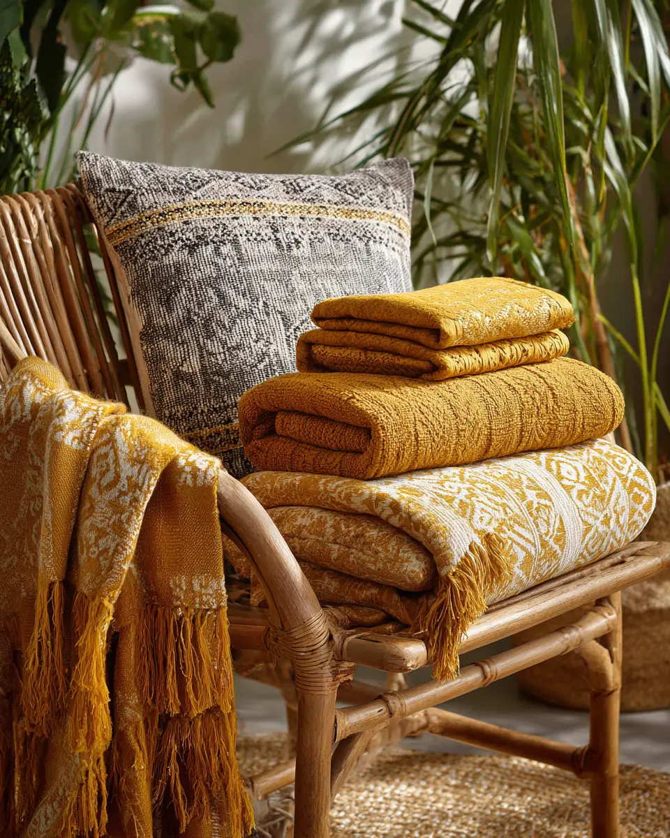 Mustard Yellow Eclectic Balcony Decor Ideas