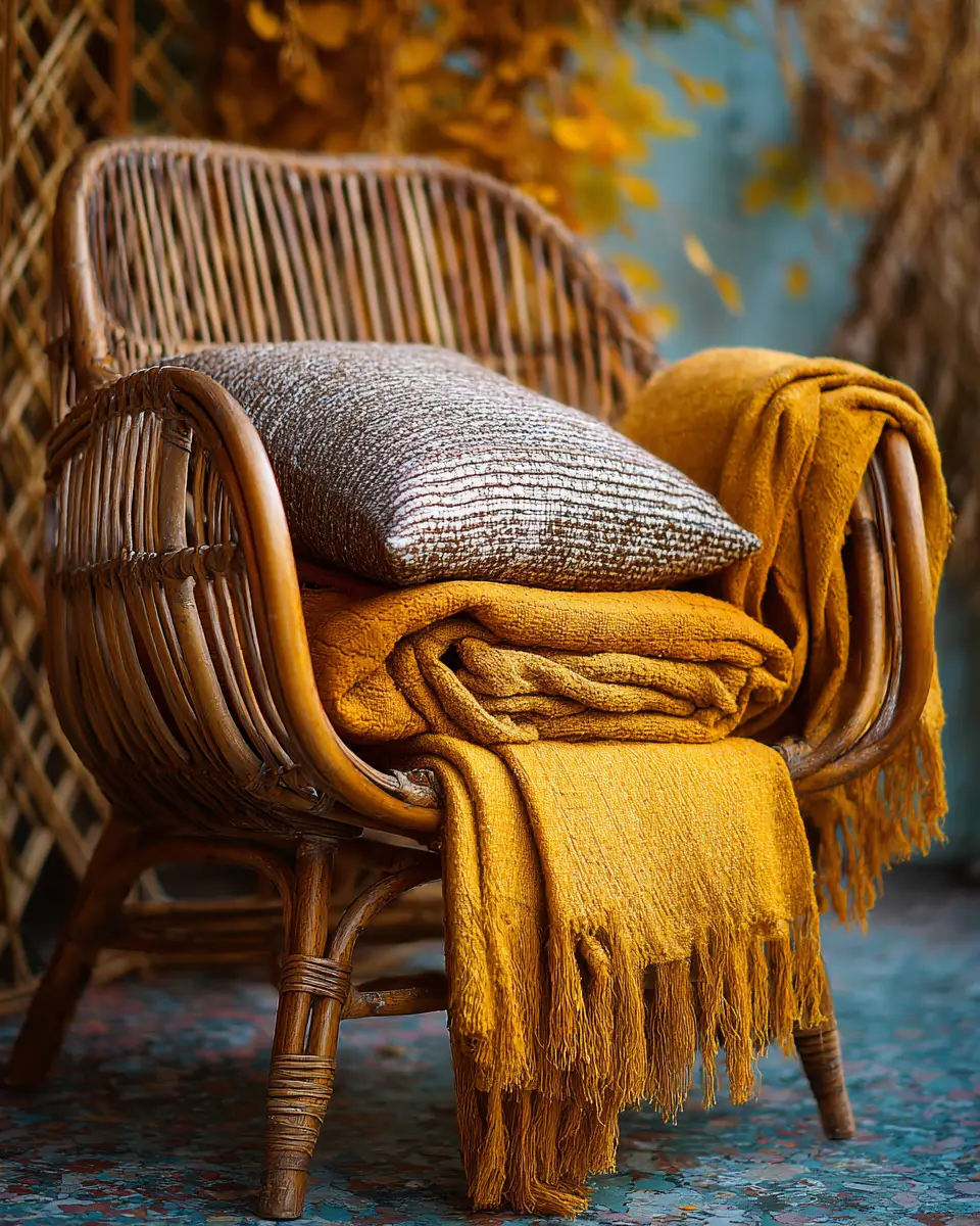 Mustard Yellow Eclectic Balcony Decor Ideas