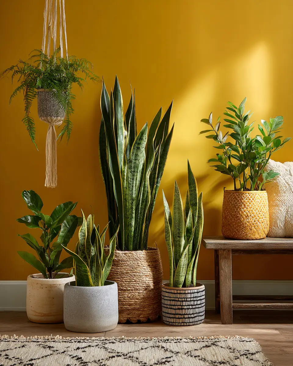 Mustard Yellow Eclectic Entryway Decor Ideas