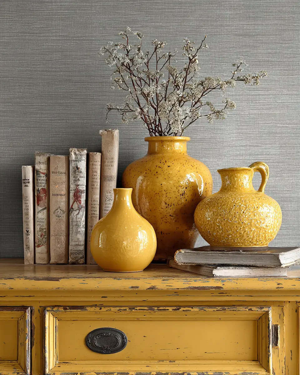 Mustard Yellow Farmhouse Bedroom Decor Ideas