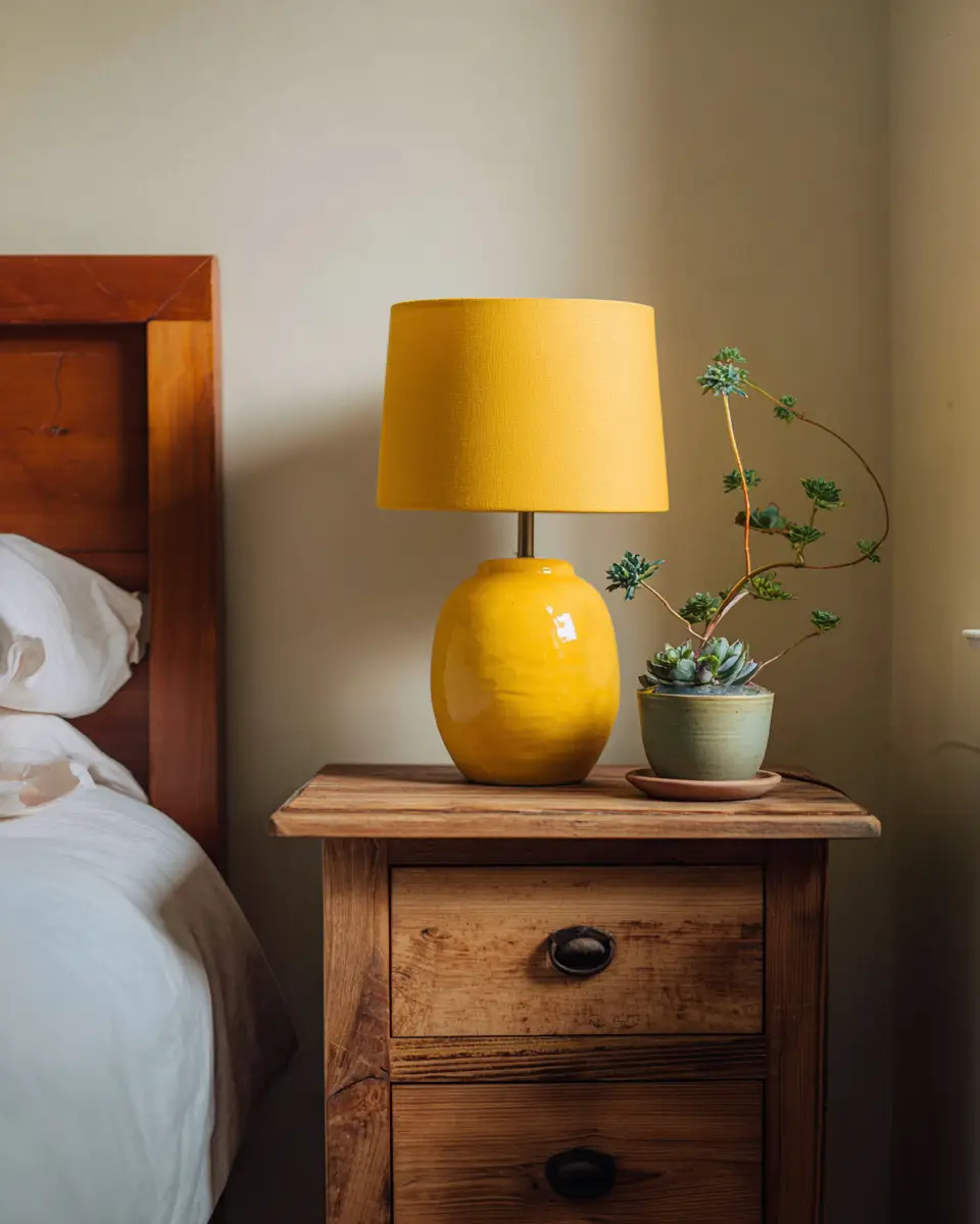 Mustard Yellow Farmhouse Bedroom Decor Ideas