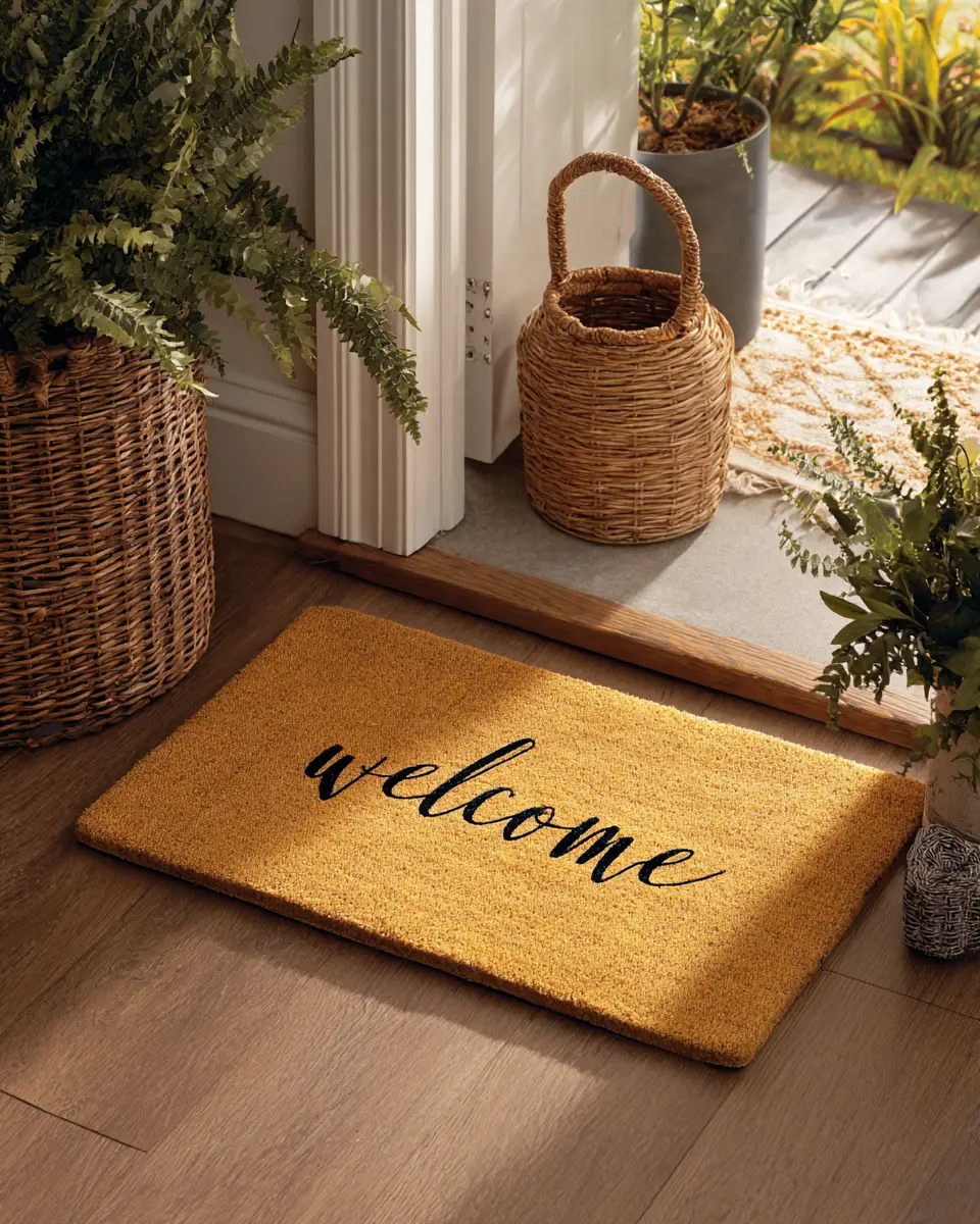 Mustard Yellow Farmhouse Entryway Decor Ideas