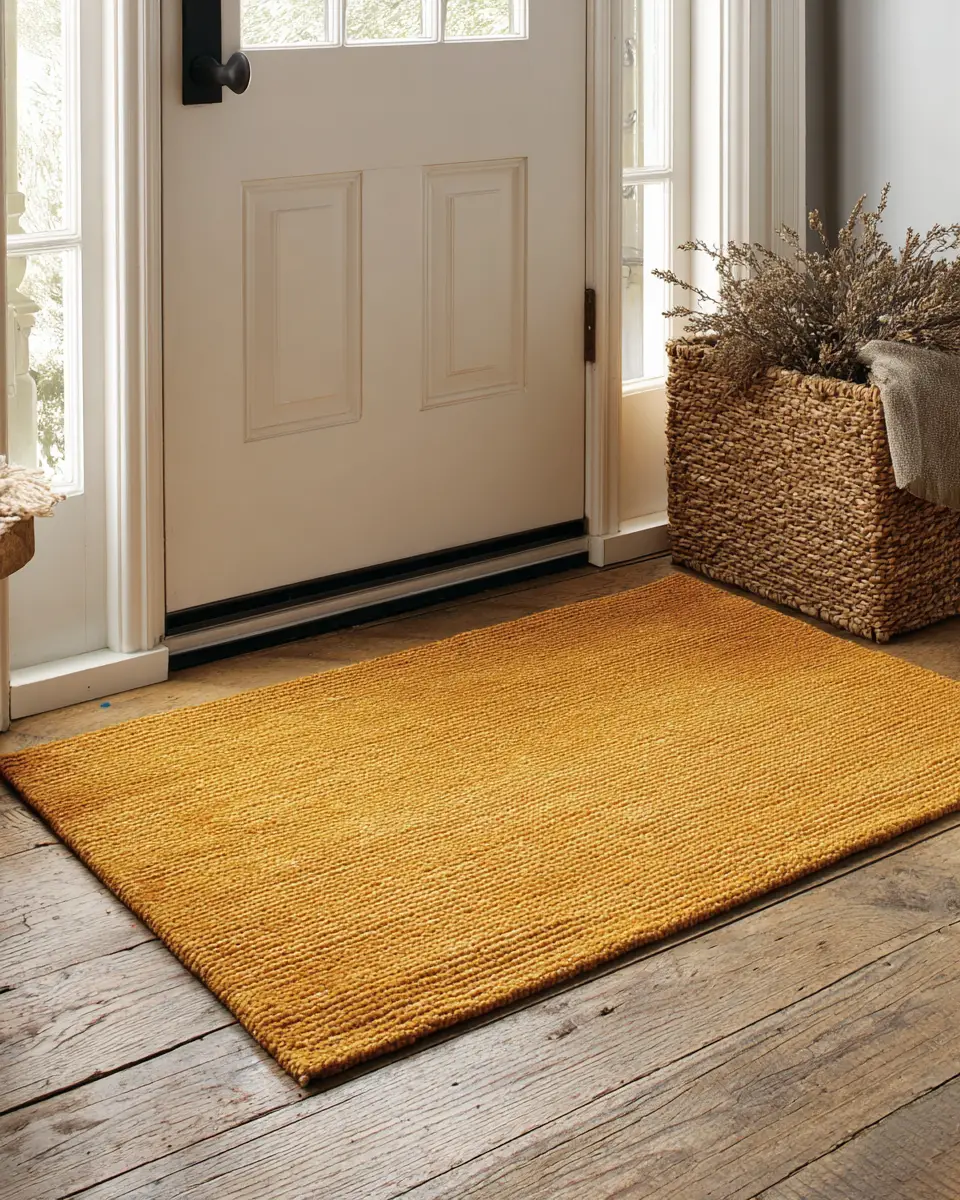 Mustard Yellow Farmhouse Entryway Decor Ideas