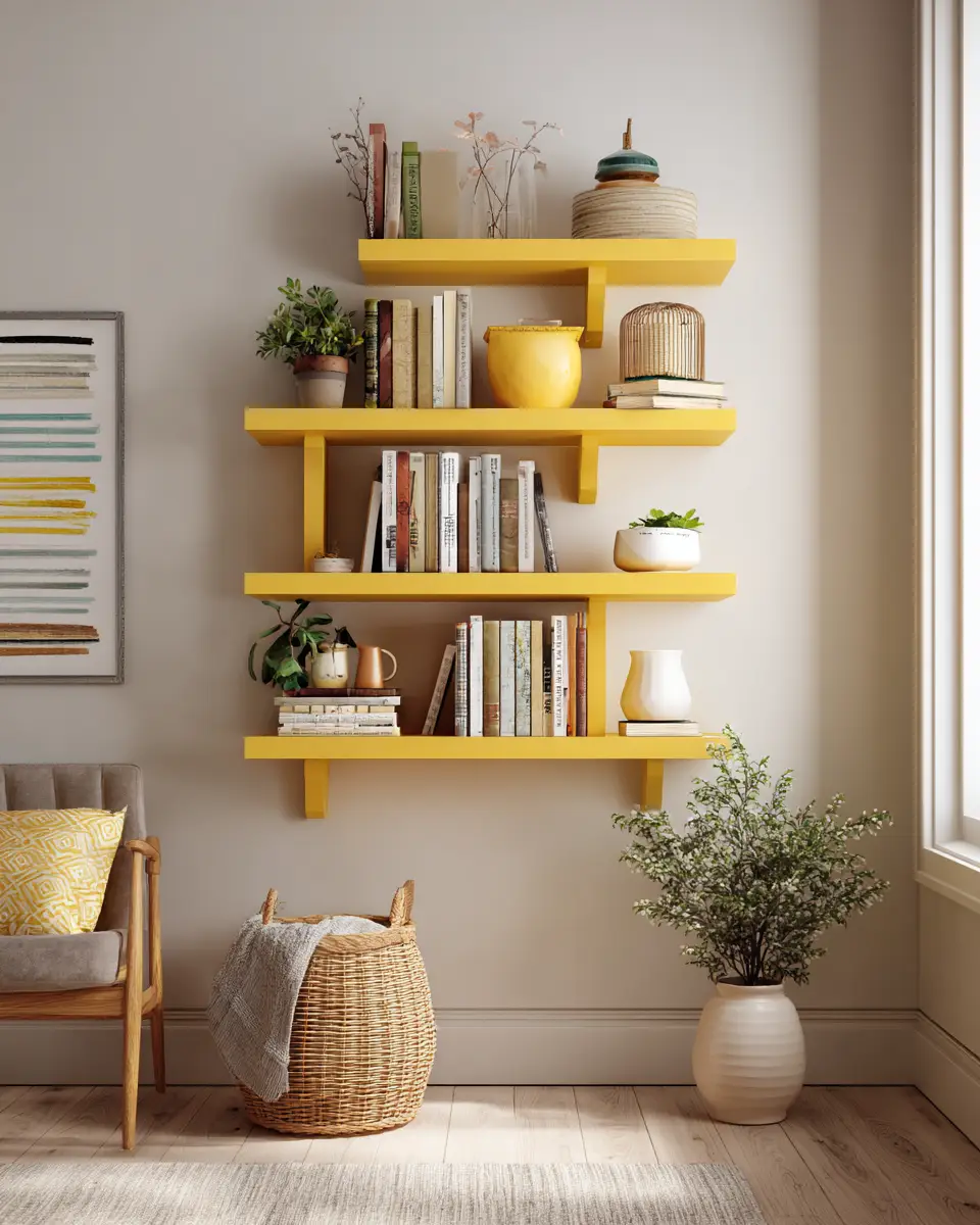 Mustard Yellow Farmhouse Entryway Decor Ideas