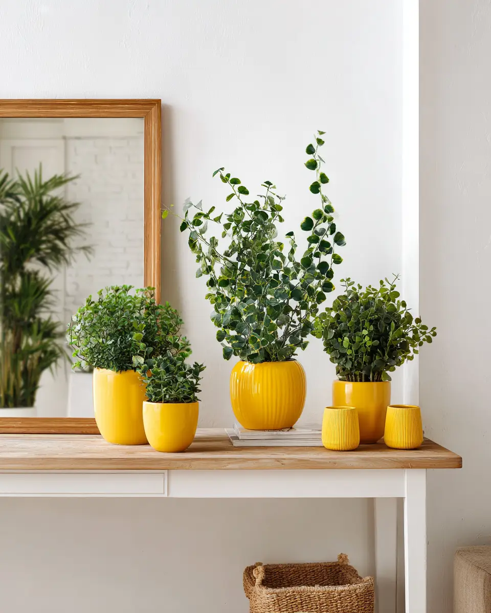 Mustard Yellow Farmhouse Entryway Decor Ideas