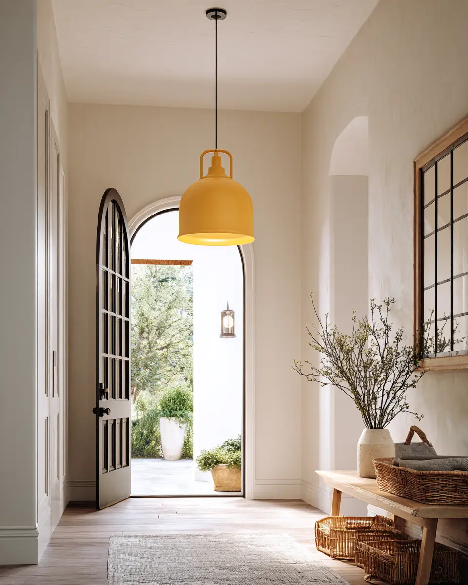 Mustard Yellow Farmhouse Entryway Decor Ideas