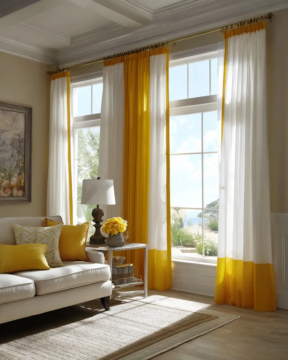 Mustard Yellow Farmhouse Living Room Decor Ideas