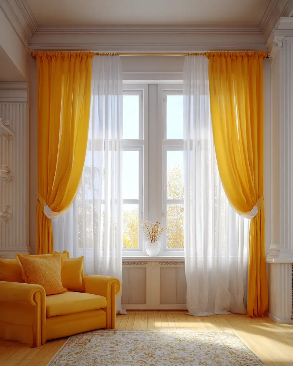 Mustard Yellow Farmhouse Living Room Decor Ideas