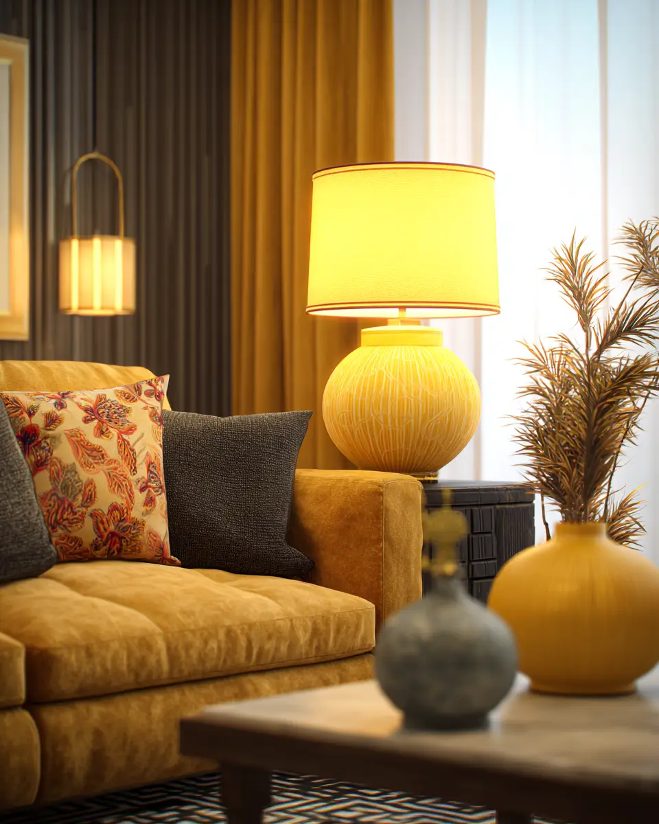Mustard Yellow Living Room Decor Ideas