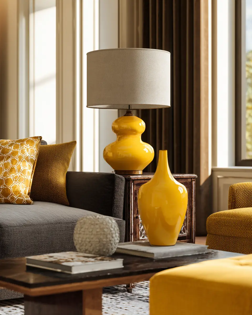 Mustard Yellow Living Room Decor Ideas