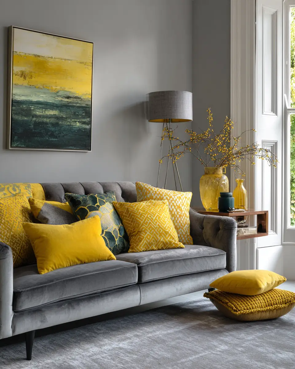 Mustard Yellow Living Room Decor Ideas