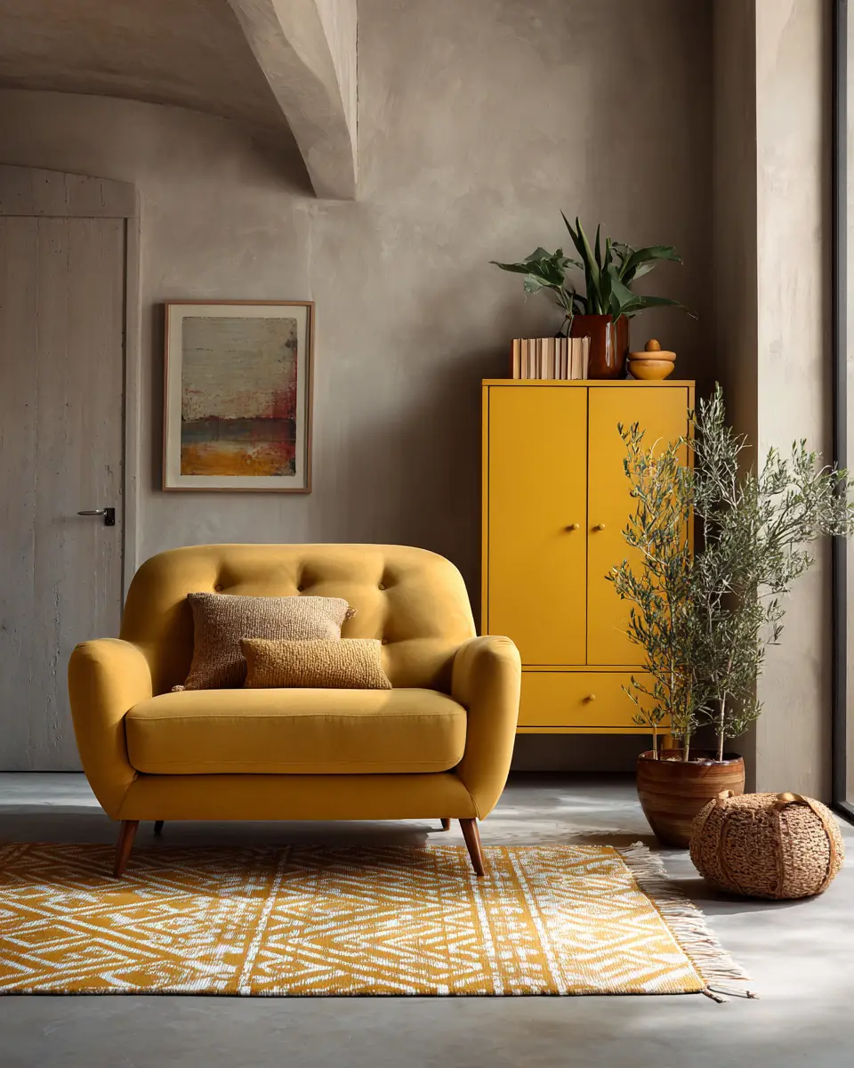 Mustard Yellow Living Room Decor Ideas