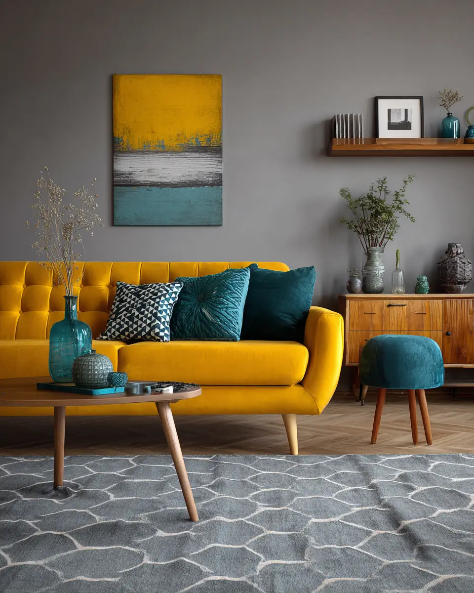 Mustard Yellow Living Room Decor Ideas