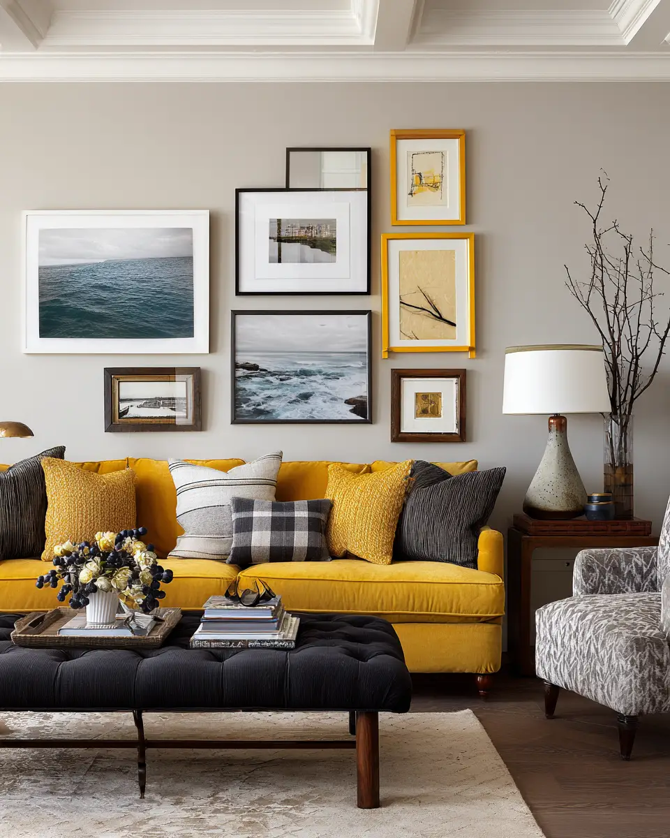 Mustard Yellow Living Room Decor Ideas