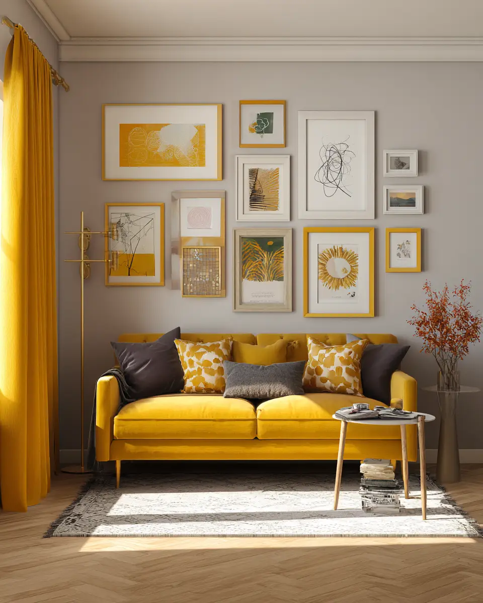 Mustard Yellow Living Room Decor Ideas