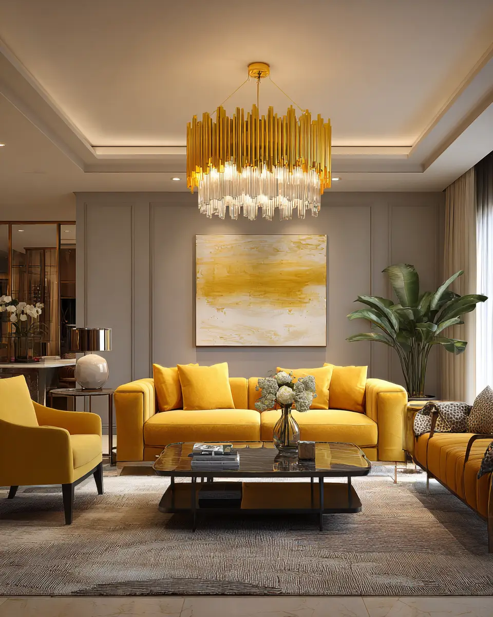 Mustard Yellow Living Room Decor Ideas