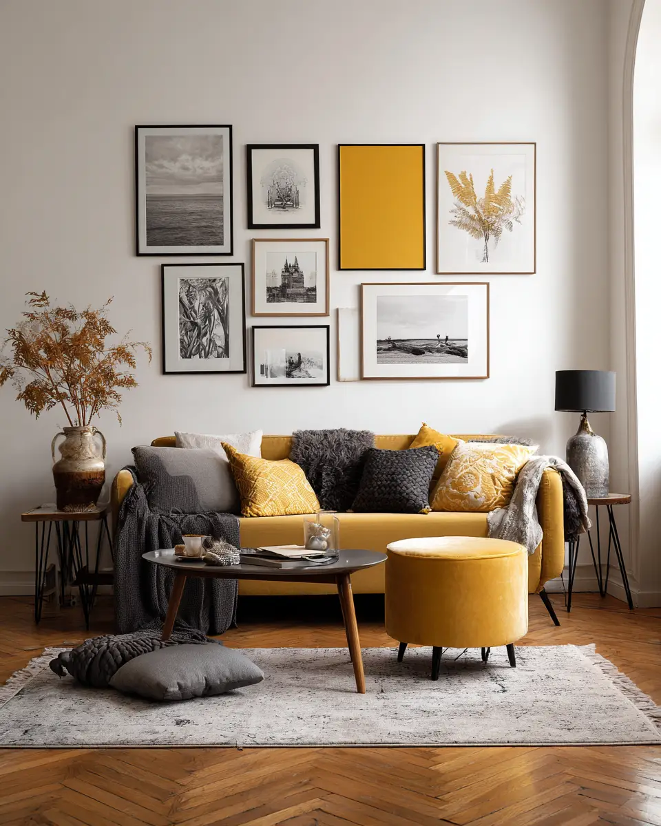 Mustard Yellow Living Room Decor Ideas
