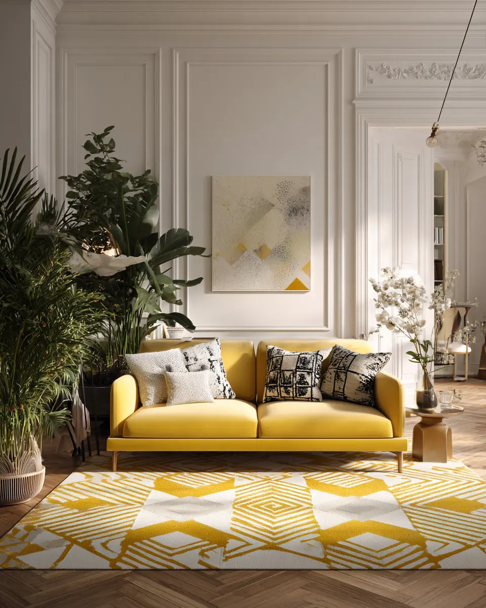 Mustard Yellow Living Room Decor Ideas