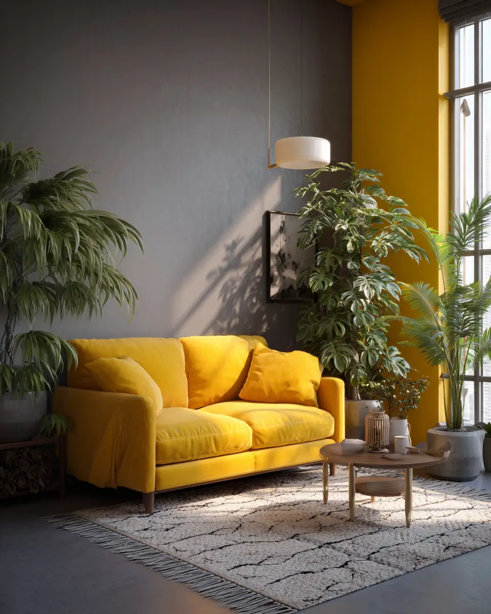 Mustard Yellow Living Room Decor Ideas