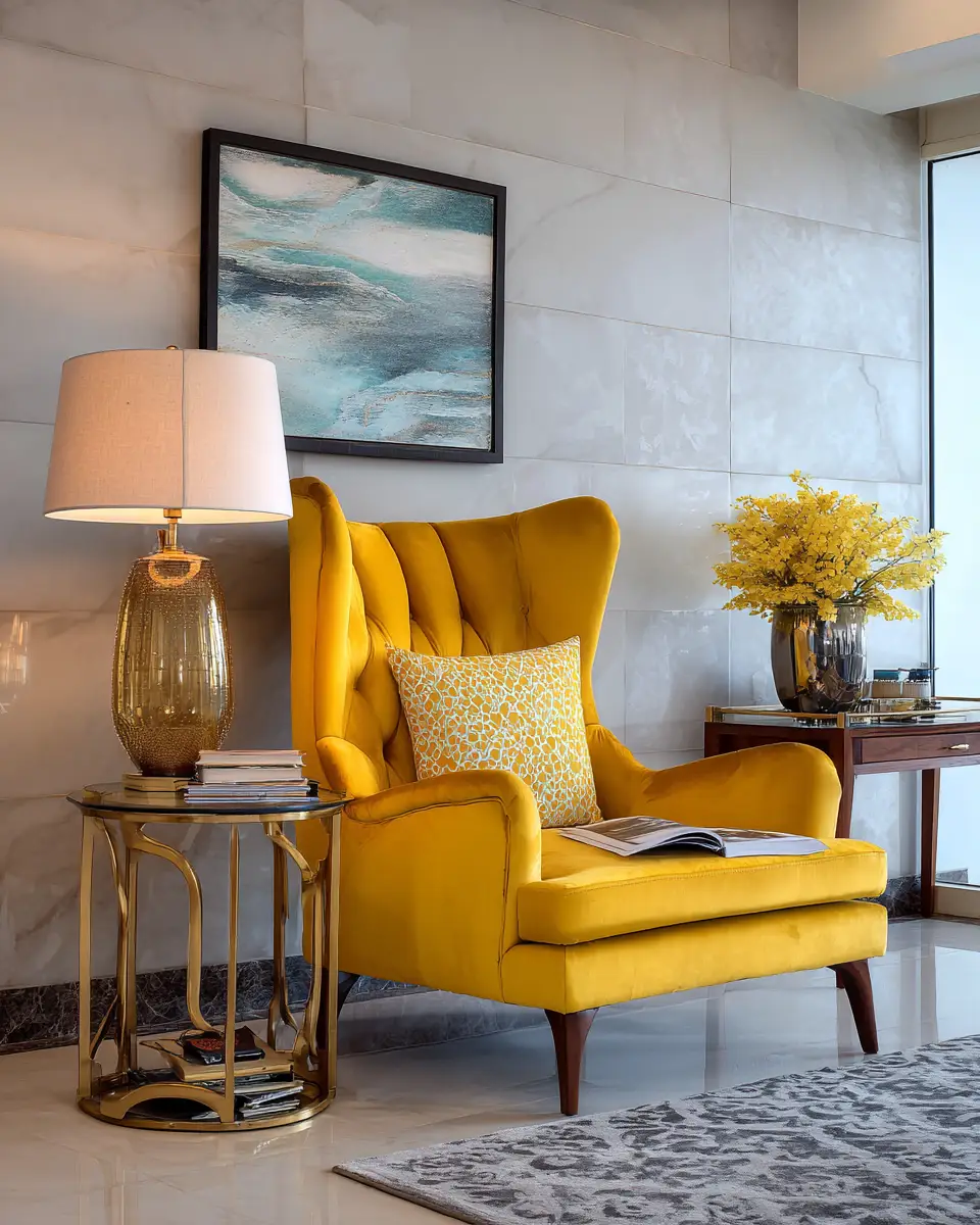 Mustard Yellow Living Room Decor Ideas