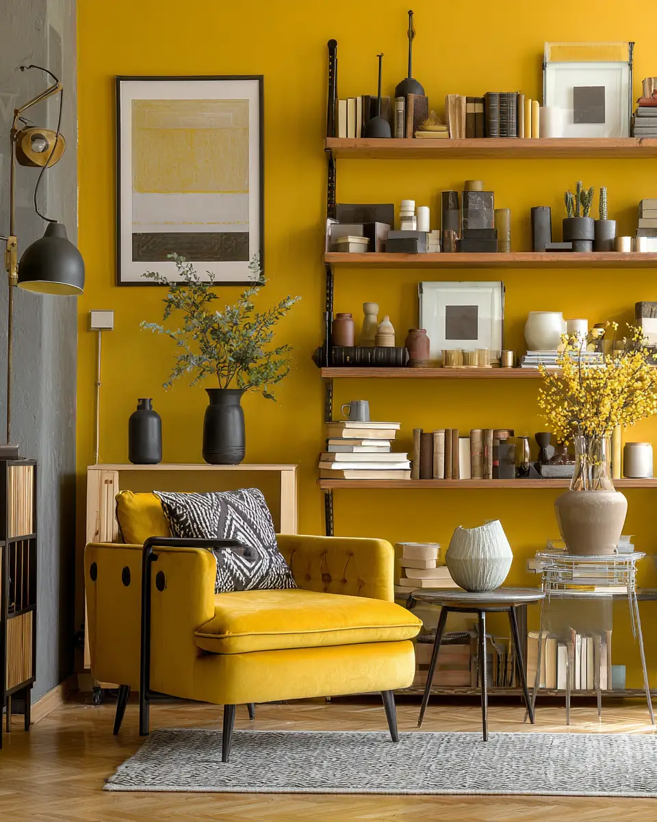 Mustard Yellow Living Room Decor Ideas