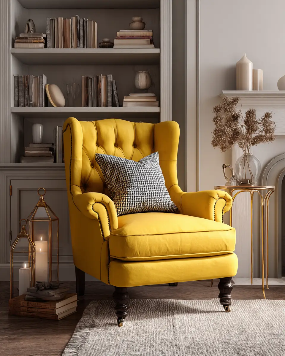 Mustard Yellow Living Room Decor Ideas